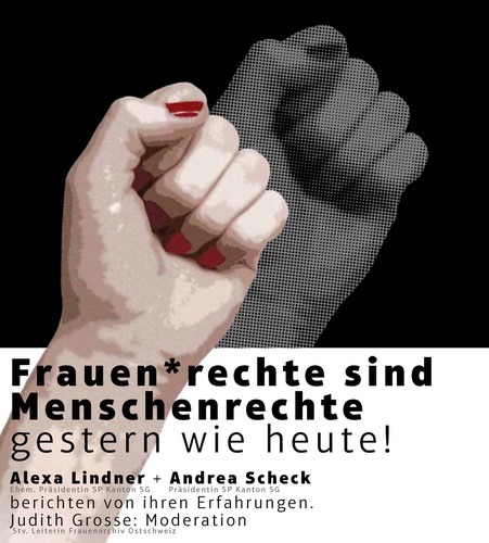 Frauen*rechte sind Menschenrechte - Gespräch mit Alexa Lindner Margadant und Andrea Scheck